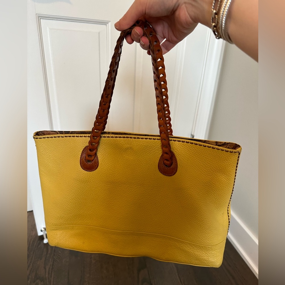Plinio Visona Yellow Leather Purse
